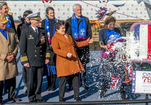 Properly Christened, next Ford-Class Carrier John F. Kennedy Hits Construction Home Stretch Properly Christened, next Ford-Class Carrier John F. Kennedy Hits Construction Home Stretch