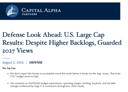 Defense & Aerospace Daily Podcast [Aug 03, 2026] Look Ahead w/ Byron Callan