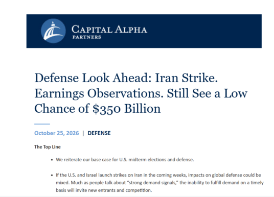 Defense & Aerospace Daily Podcast [Oct 26, 2026] Look Ahead w/ Byron Callan